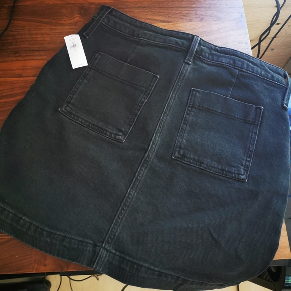 Black Denim Mini Skirt - Picture 4 of 5